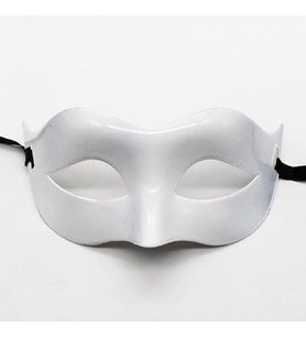 Beyaz Renk Masquerade Kostüm Partisi Venedik Balo Maskesi