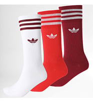 adidas Crew Çorap 3 Çift RENKLİ ÇORAP H32331  (Çok Renkli)