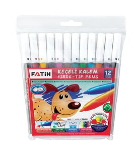 Fatih Keçeli Kalem 12 Renk Slim