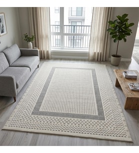Nature Pamuk 30° Yıkanabilir Halı Modern Kilim Oturma Odası Salon Mutfak Balkon Yolluk Halısı C022A