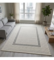 Nature Pamuk 30° Yıkanabilir Halı Modern Kilim Oturma Odası Salon Mutfak Balkon Yolluk Halısı C022A