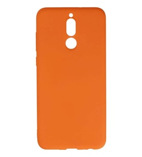 Mate 10 Lite Kılıf Nano içi Kadife Silikon - Turuncu