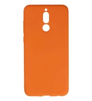 Mate 10 Lite Kılıf Nano içi Kadife Silikon - Turuncu