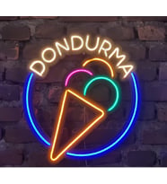 Neon Ledli Duvar Aydınlatması dondurma