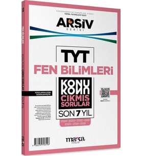 TYT Fen Bilimleri ARŞİV Serisi Konu Konu Son 7 Yıl Çıkmış Sorular Marka Yayınları