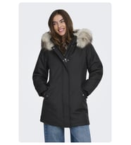 ONLY Kadın Kışlık Parka Mont - Newkaty (Siyah)