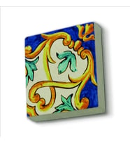 İtalyan Deseni Baskılı Doğaltaş  Magnet(KD-088)Buzdolabı Süsü