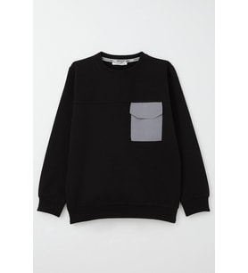 Breeze Erkek Çocuk Sweatshirt Kapaklı Cep Detaylı 6-12 Yaş, Siyah