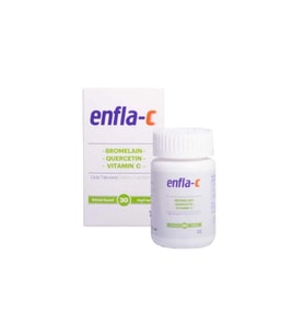 Enfla-C Bromelain, Vitamin C Ve Quercetin İçeren Takviye Edici Gıda 30 Bitkisel Kapsül