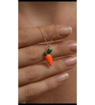Havuç 🥕 Kolye 925 Ayar (Gold)