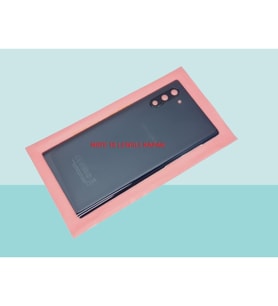 Samsung Galaxy NOTE 10 Uyumlu Arka Kapak Batarya Kapağı - SİYAH - FULL LENSLİ