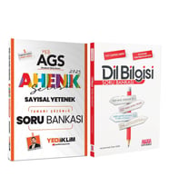 Yediiklim Yayınları 2025 MEB AGS Sayısal Yetenek Ahenk Serisi ve AKM Dil Bilgisi Soru Bankası Seti 2 Kitap