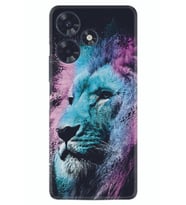 Infınıx Hot 30 Kılıf Silikon Desen Özel Seri Pink Blue Leon 1603