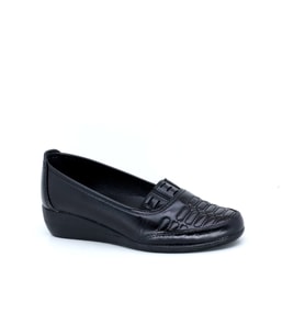 Trendyshose 023667  Confort Rahat Gunluk  Poli Taban Ayakkabı (Siyah)