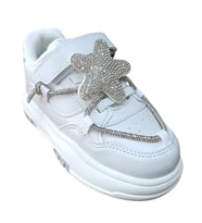 Cool Yıldız Ptk Kız Çocuk Taşlı Sneaker Ayakkabı (Beyaz)