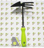 Üç Dişli Bahçe El Çapası, Çapa, Küçük Çapa, Toprak Çapası 24 CM (Orman Yeşili)