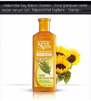 Natur Vital Henna Sarı ve Açık Renk Saçlar İçin Şampuan