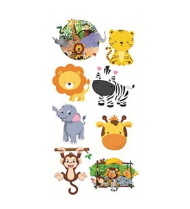 STİCKER SAFARİ 8 Lİ SET-