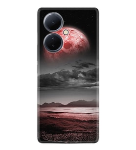 Vivo V29 Lite Kılıf Resimli Desenli Silikon Platinium Series Red World 1836