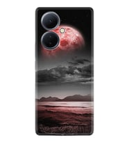 Vivo V29 Lite Kılıf Resimli Desenli Silikon Platinium Series Red World 1836