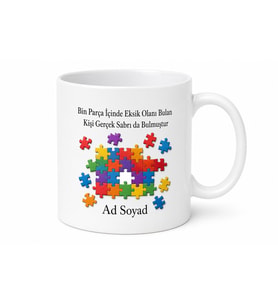 Puzzle Yapanlara Bin Parça Eksik Parça Sabır Kupa Bardak Hediye