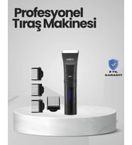 Şarjlı Tıraş Makinesi –dijital Ekranlı, Hızlı Şarjlı, Profesyonel Kesim Seti