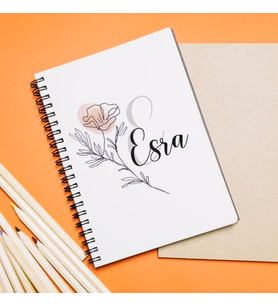 İsim Tasarımlı Defter Kişiye Özel