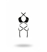 Mulvxbrf Brf02 Siyah Body Harness Deri Çapraz Bağlamalı Tam Vücut Aksesuarı - Brf1409 (Mulvix)