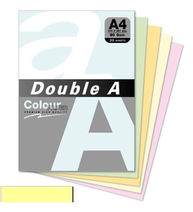 Double A Renkli Kağıt A4 80 GR Pastel Cheese 25 Yaprak