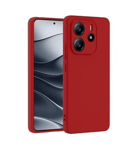 Xiaomi Redmi Note 14 4g Kılıf First Silikon - Kırmızı
