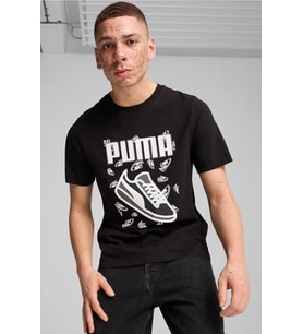 Puma GRAPHICS Sneaker Tee 683209 01 Erkek Tişört Siyah S-XXL