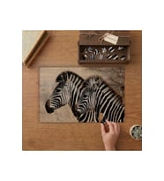 Zebralar Yakın Çekim Tasarımı 240 parça Ahşap Puzzle Ahşap Kutuda MP09821
