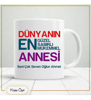 Kişiye özel Annelere Özel Hediye Çay Kahve Kupa Bardak-anne9