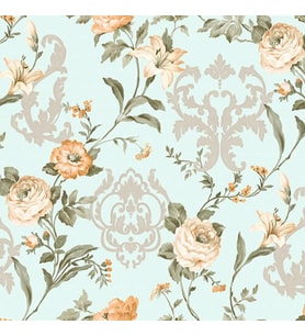Adawall Seven Çiçek Açan Gül Damask Desenli 7803-2