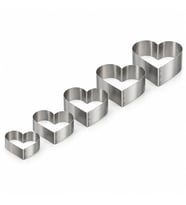 Fida Pasta Çemberi Kalp Düz 0,8mm Yükseklik 15 cm Paslanmaz Ø26 cm