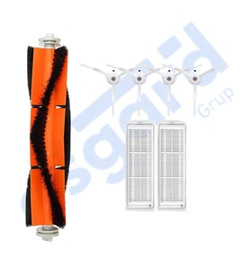 Xiaomi Mop 2 Pro (MJST1SHW) -Mop 2 Lite Uyumlu 1 Ana Fırça 4 Yan Fırça 2 Filtre PKT-iasgf0000361
