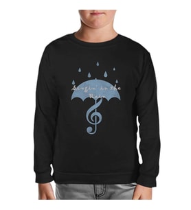 Singin In The Rain - 2 Siyah Çocuk Sweatshirt
