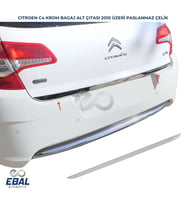 Citroen C4 Krom Bagaj Alt Çıtası 2010 Üzeri P. Çelik