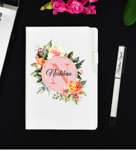 Sevgiliye Doğum Günü Hediyesi Beyaz Defter Ve Roller Kalem Hediye Seti