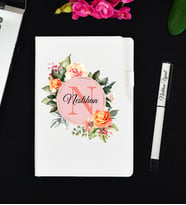Sevgiliye Doğum Günü Hediyesi Beyaz Defter Ve Roller Kalem Hediye Seti