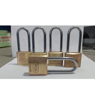 Doras Ersa 5'li Set Uzun Kanca Pas Pirinç Asma Kilit 30 Mm