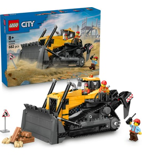 ® City Sarı Buldozer 60466 - 8 Yaş ve Üzeri Çocuklar için İnşaat Sahası Temalı Yaratıcı Oyuncak Yapı