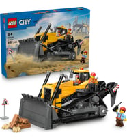 ® City Sarı Buldozer 60466 - 8 Yaş ve Üzeri Çocuklar için İnşaat Sahası Temalı Yaratıcı Oyuncak Yapı