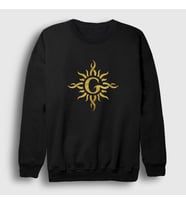Presmono Unisex Siyah Gold Logo Rock Godsmack Sweatshirt 497507tt