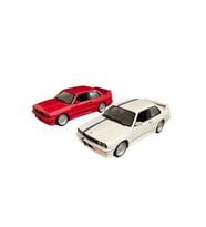 Yeni - New 1988 M3 (E30) İkili Set Red - White 1:24 Ölçek Burago Marka
