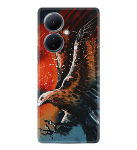 Vivo V29 Lite Kılıf Silikon Desen Özel Seri Kartal Uçarken 1718
