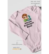 Amcamı Aratmayın Bana! Uzun Kollu Çıtçıtlı Bebek Body