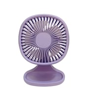 bigmate Mini Masa Fanı Taşınabilir Serinletici Şarjlı Vantilatör 3 Kademeli Hız Ayarı YM88192A (Mor)