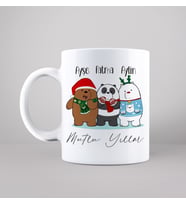 Wee Bears & Yılbaşı & Mutlu Yıllar Tasarımlı Kupa Kişiye Özel