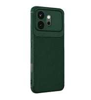 Huawei Honor 600 Auto Focus Karbon Kapak - Koyu Yeşil